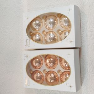 Sparkling Creations Vintage Holiday Glass Tree Ornaments